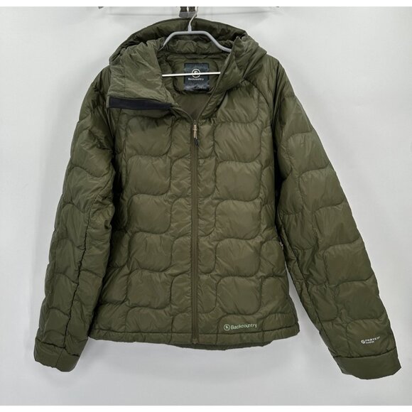Backcountry Down Insulated Jacket in Olive Night size L Women's - Picture 1 of 13